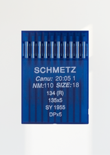 Schmetz Regular Point Industrial Machine Needles - 134 (R),135x5, 135x7, 135x25, DPx5 - 10/Pack