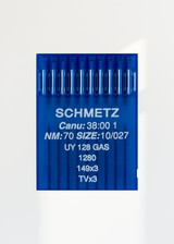 Schmetz Regular Point Straight Stitch Industrial Machine Needles - UY128GAS, 1280, 149x3, TVx3 - 10/Pack
