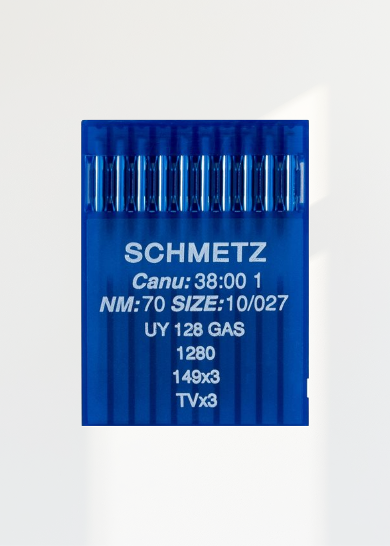 Schmetz Regular Point Straight Stitch Industrial Machine Needles - UY128GAS, 1280, 149x3, TVx3 - 10/Pack