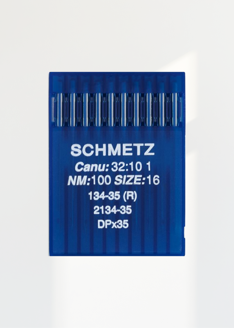 Schmetz Regular Point Straight Stitch Industrial Machine Needles - 134-35 (R), 2134-35, DPx35 - 10/Pack
