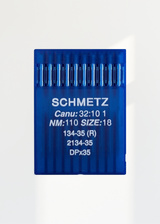 Schmetz Regular Point Straight Stitch Industrial Machine Needles - 134-35 (R), 2134-35, DPx35 - 10/Pack