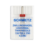 Schmetz Universal Twin Home Machine Needle - 15x1, 130/705 H ZWI - 1/Pack