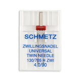 Schmetz Universal Twin Home Machine Needle - 15x1, 130/705 H ZWI - 1/Pack
