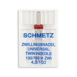 Schmetz Universal Twin Home Machine Needle - 15x1, 130/705 H ZWI - 1/Pack