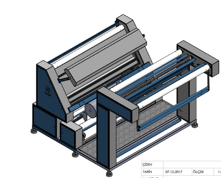 Open Width  Knited Fabric Inspection Machine Working Width: 2400 mm- Roll Diameter: 500 mm - Empenzo Automated Sewing Systems