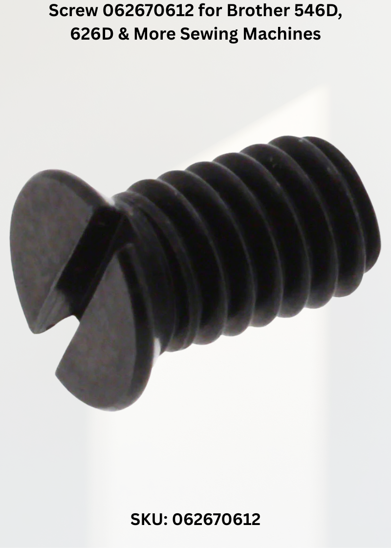 Screw 062670612 — Fits Brother 546D, 626D, 634D, 640D & more