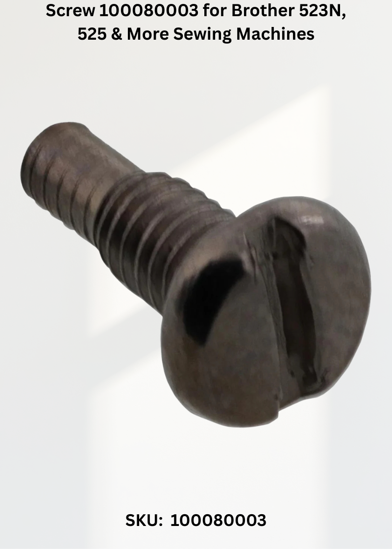 Screw 100080003 — Fits Brother 523N, 525, 526, 526D & more
