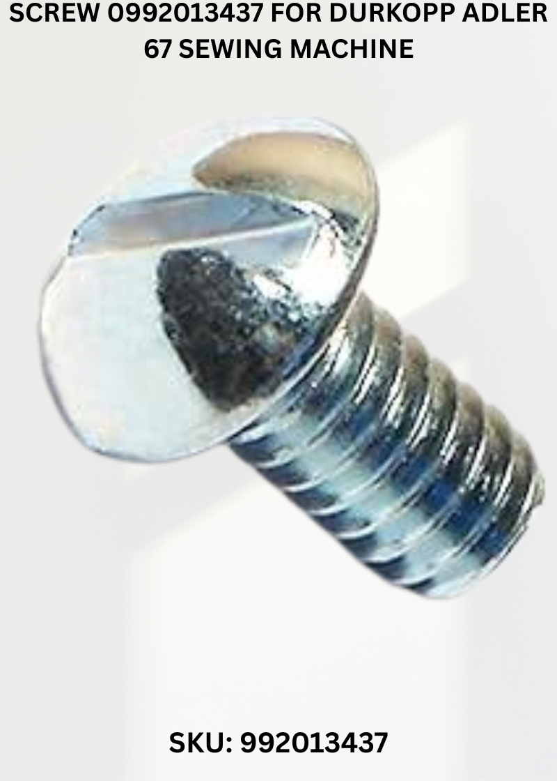 Screw 0992013437 for Durkopp Adler 67 Sewing Machine