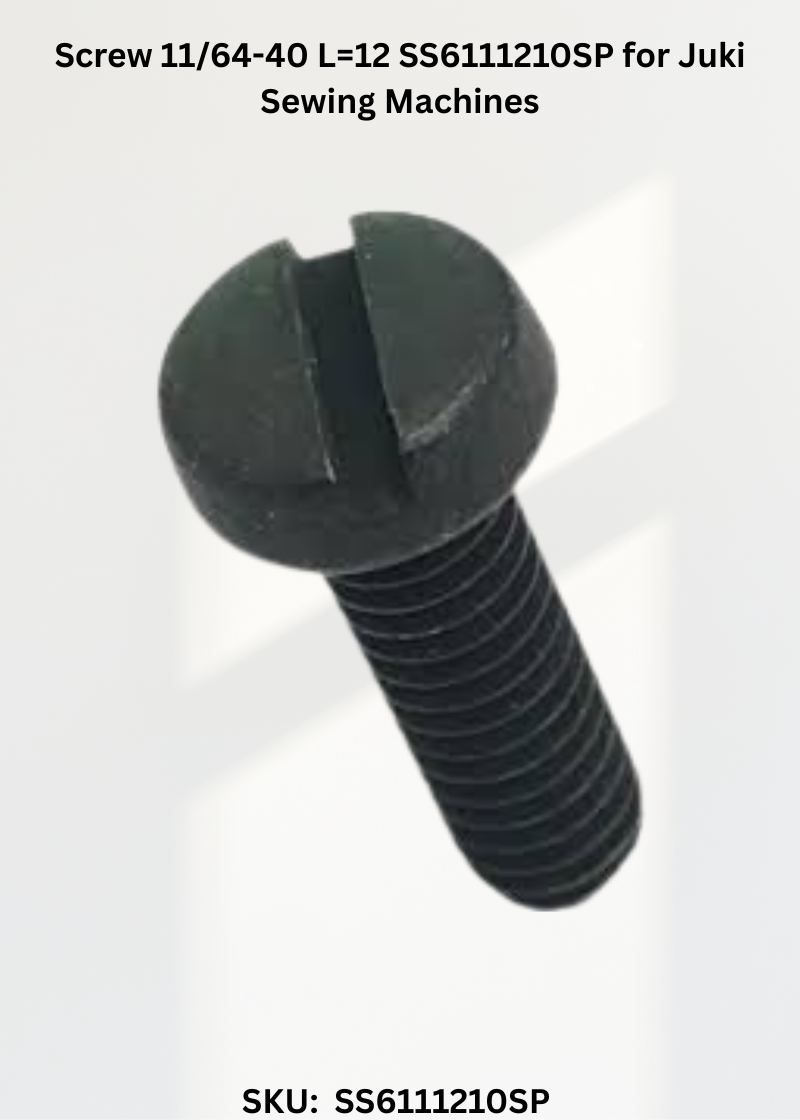 Screw 11/64-40 L=12 SS6111210SP for Juki Sewing Machines