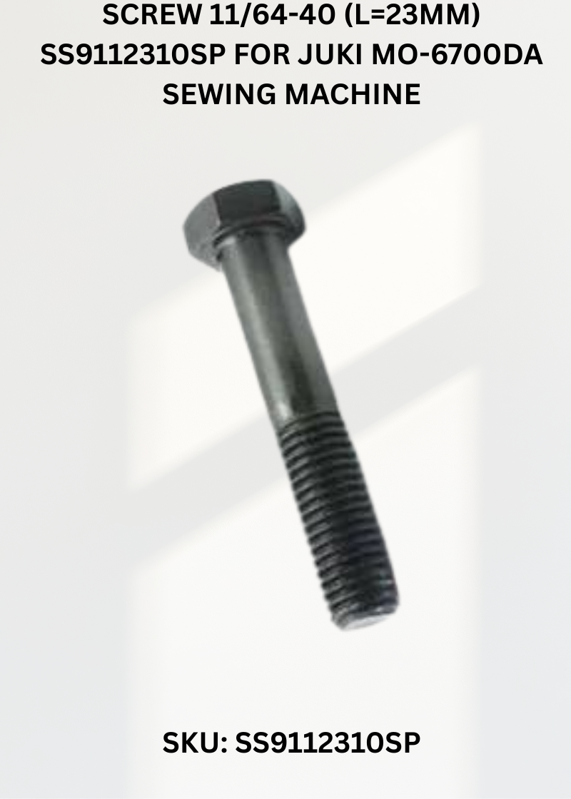 Screw 11/64-40 (L=23mm) SS9112310SP for Juki MO-6700DA Sewing Machine