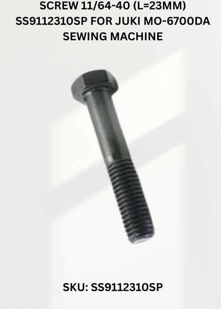 Screw 11/64-40 (L=23mm) SS9112310SP for Juki MO-6700DA Sewing Machine