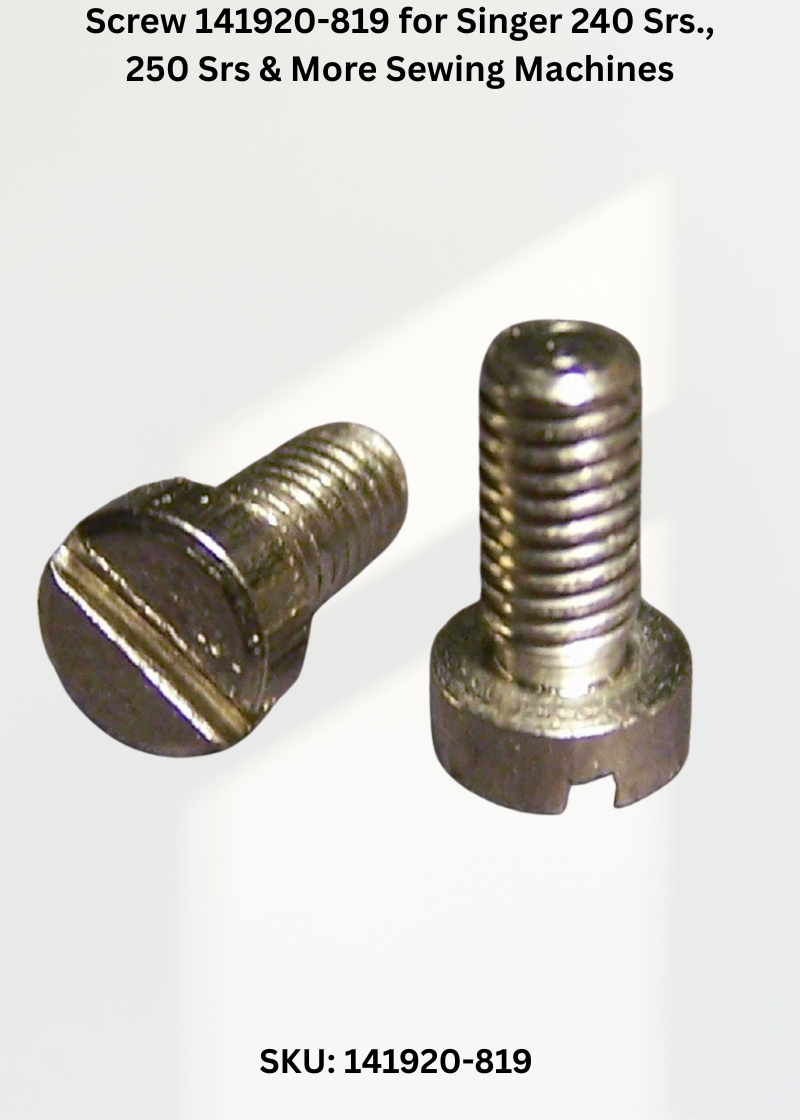 Screw 141920-819 — Fits Singer 240 Srs, 250 Srs, 350, 457-478 & more