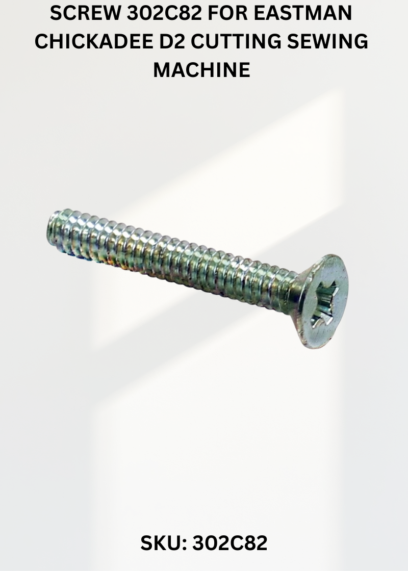 Screw 302C82 for Eastman Chickadee D2 Cutting Sewing Machine