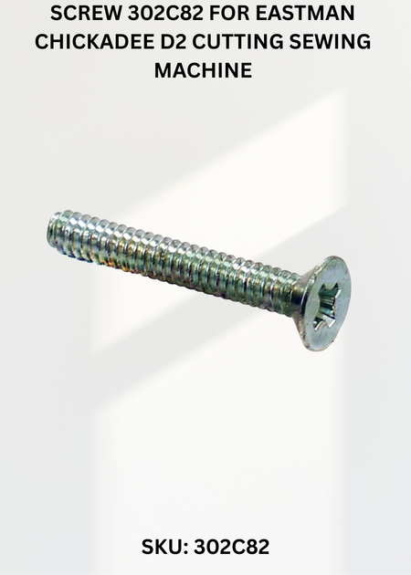 Screw 302C82 for Eastman Chickadee D2 Cutting Sewing Machine