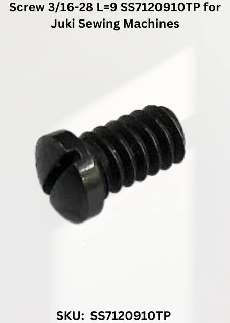 Screw 3/16-28 L=9 SS7120910TP for Juki Sewing Machines