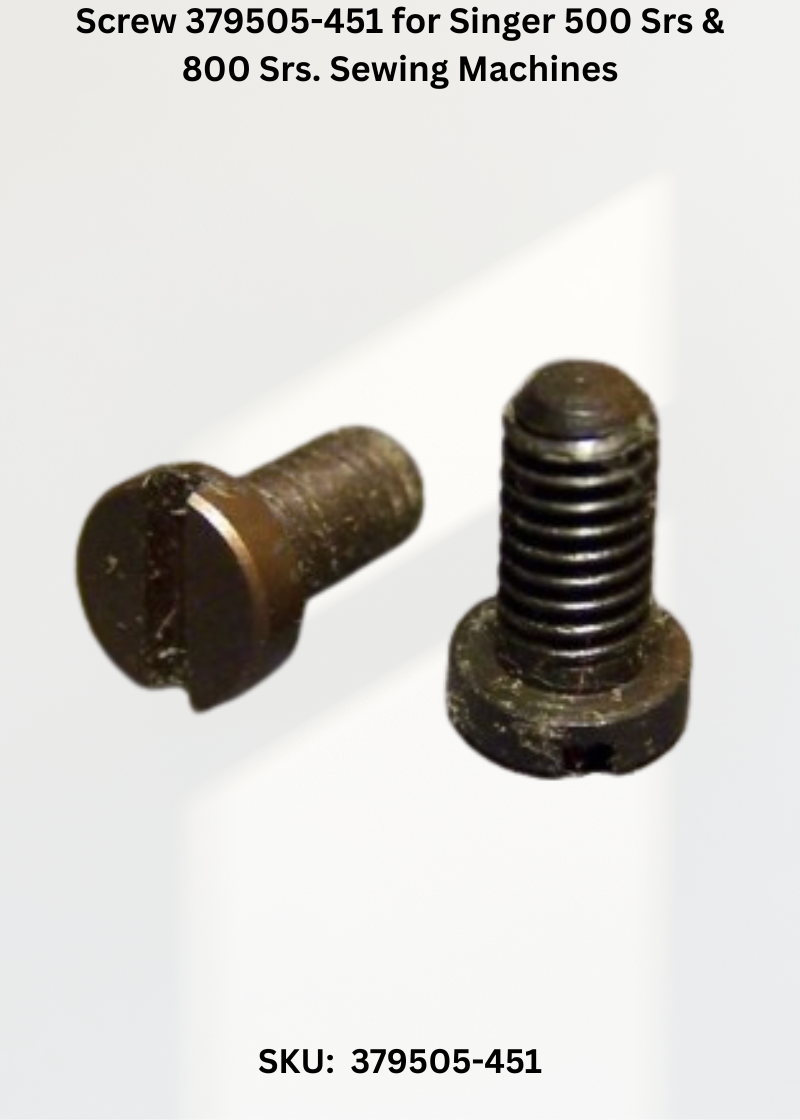 Screw 379505-451 — Fits Singer 500 SRS, 800 SRS