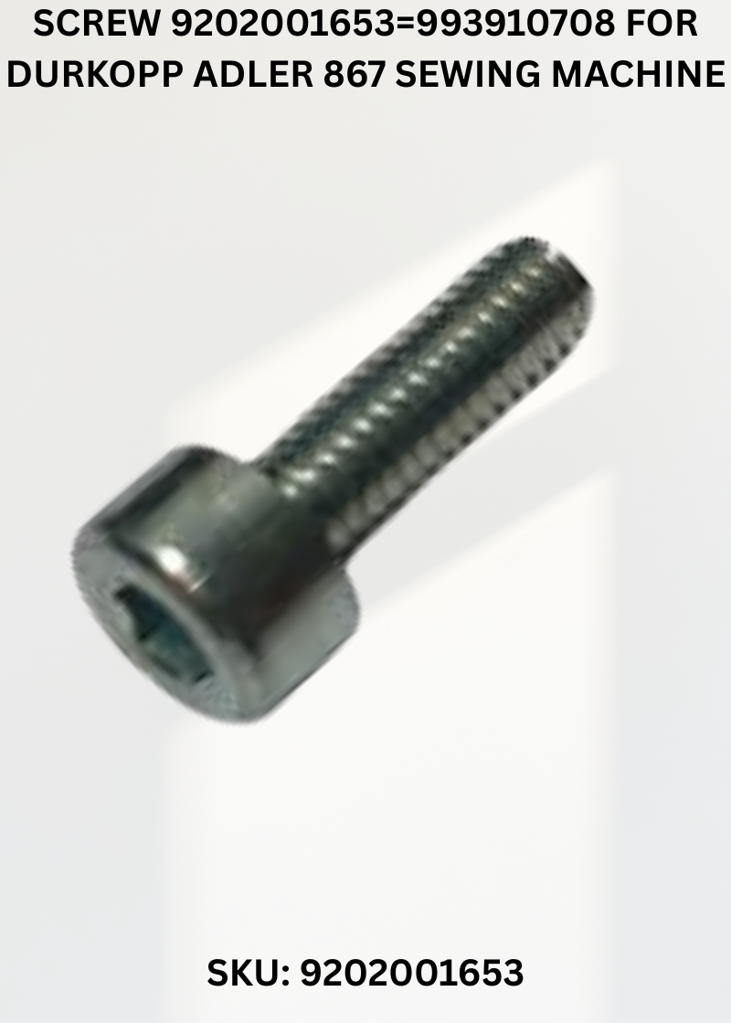 Screw 9202001653=993910708 for Durkopp Adler 867 Sewing Machine