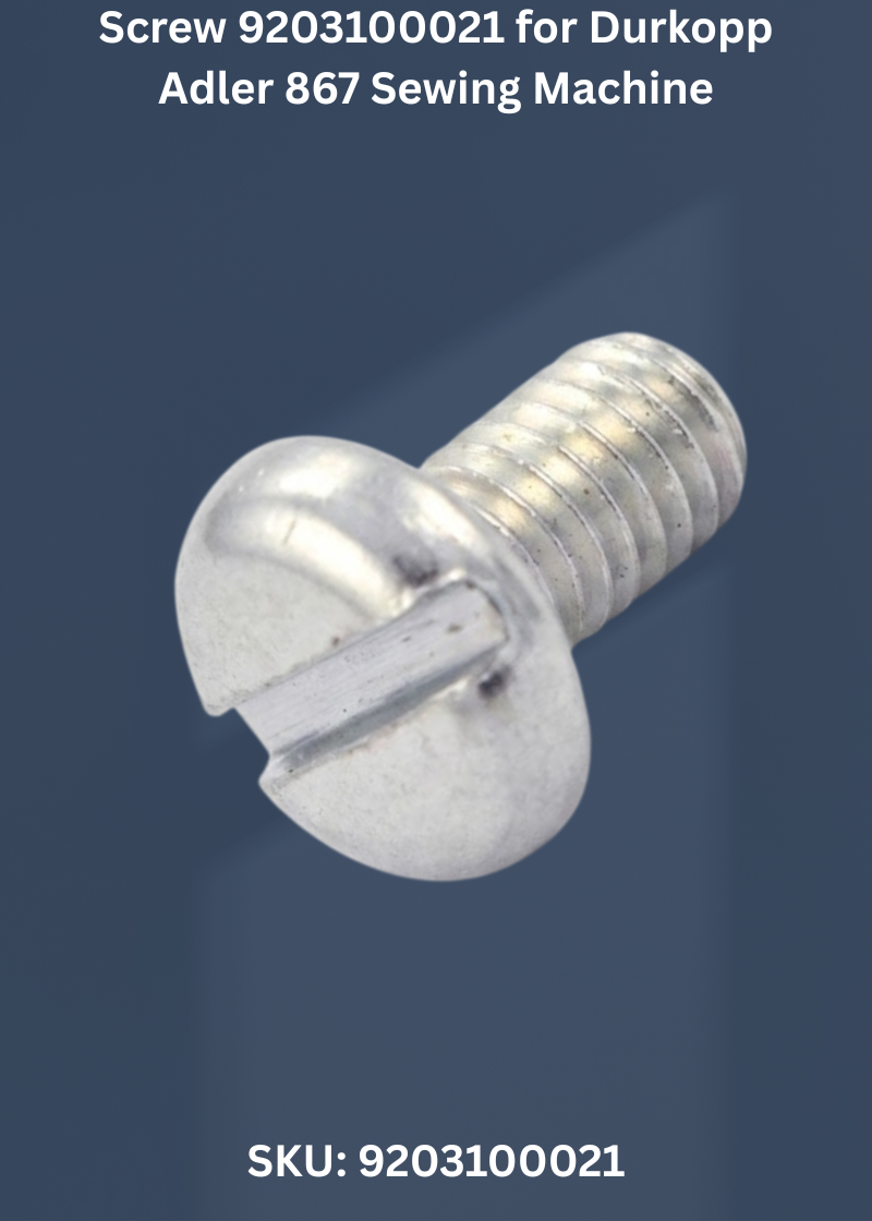 Screw 9203100021 for Durkopp Adler 867 Sewing Machine