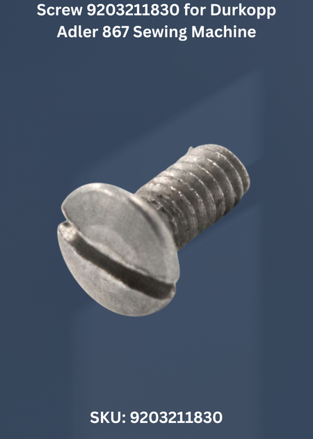 Screw 9203211830 for Durkopp Adler 867 Sewing Machine