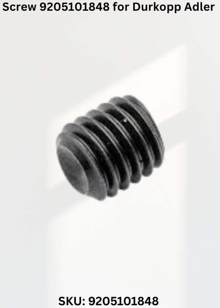 Screw 9205101848 for Durkopp Adler 204-370 and 205-370 Sewing Machines
