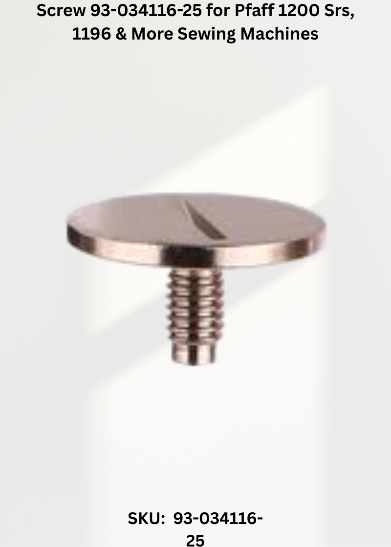 Screw 93-034116-25 — Fits Pfaff 1200 SRS, 1196, 1197, 1209 & more