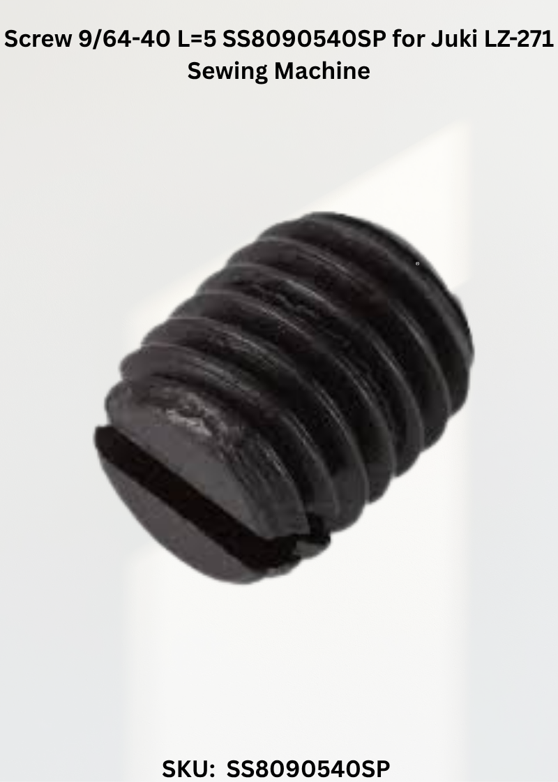 Screw 9/64-40 L=5 SS8090540SP for Juki LZ-271 Sewing Machine