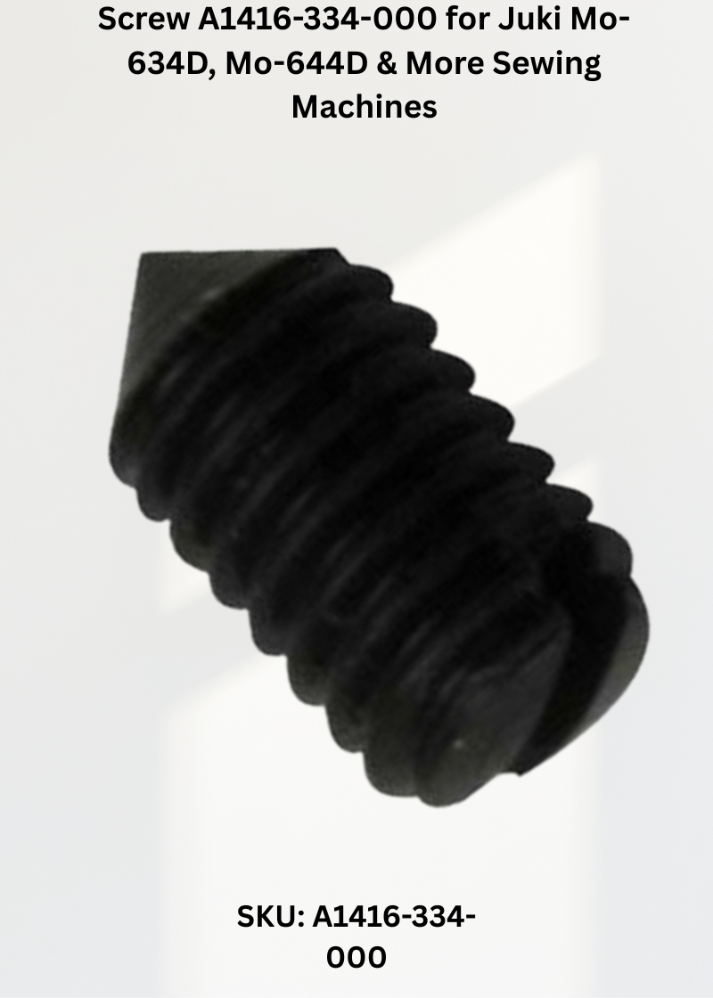 Screw A1416-334-000 — Fits Juki MO-634D, MO-644D, MO-654D