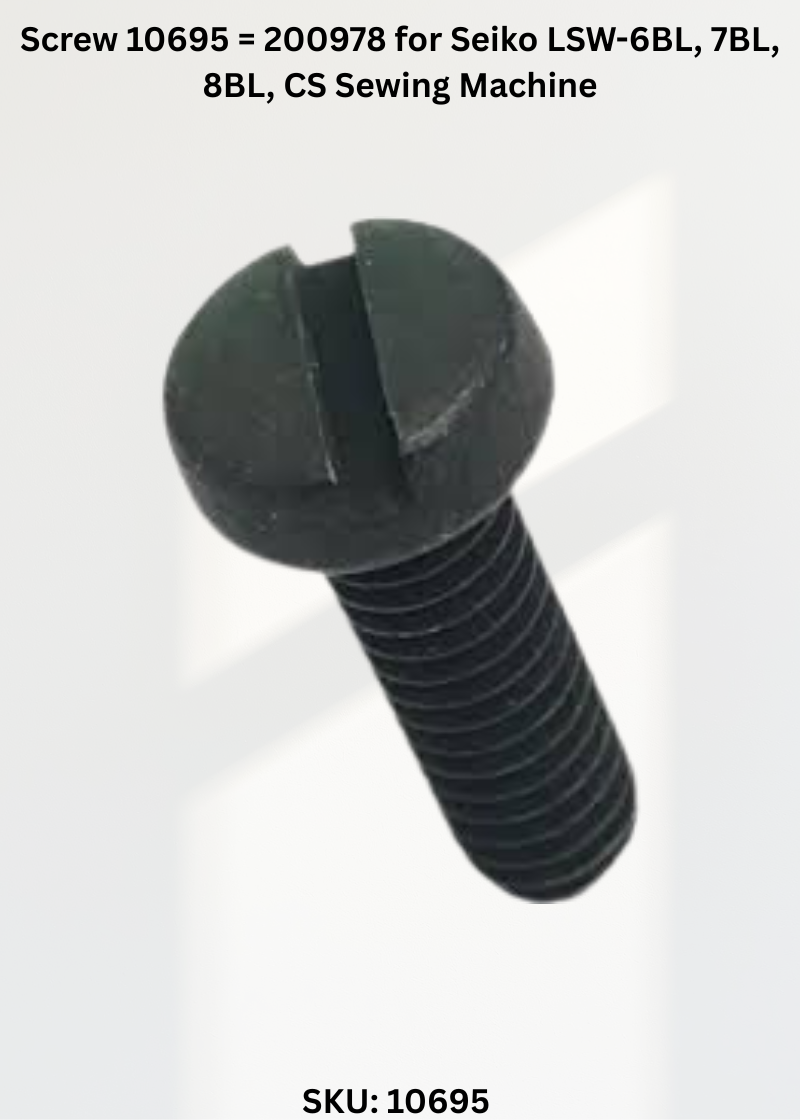 Screw 10695 = 200978 for Seiko LSW-6BL, 7BL, 8BL, CS Sewing Machine