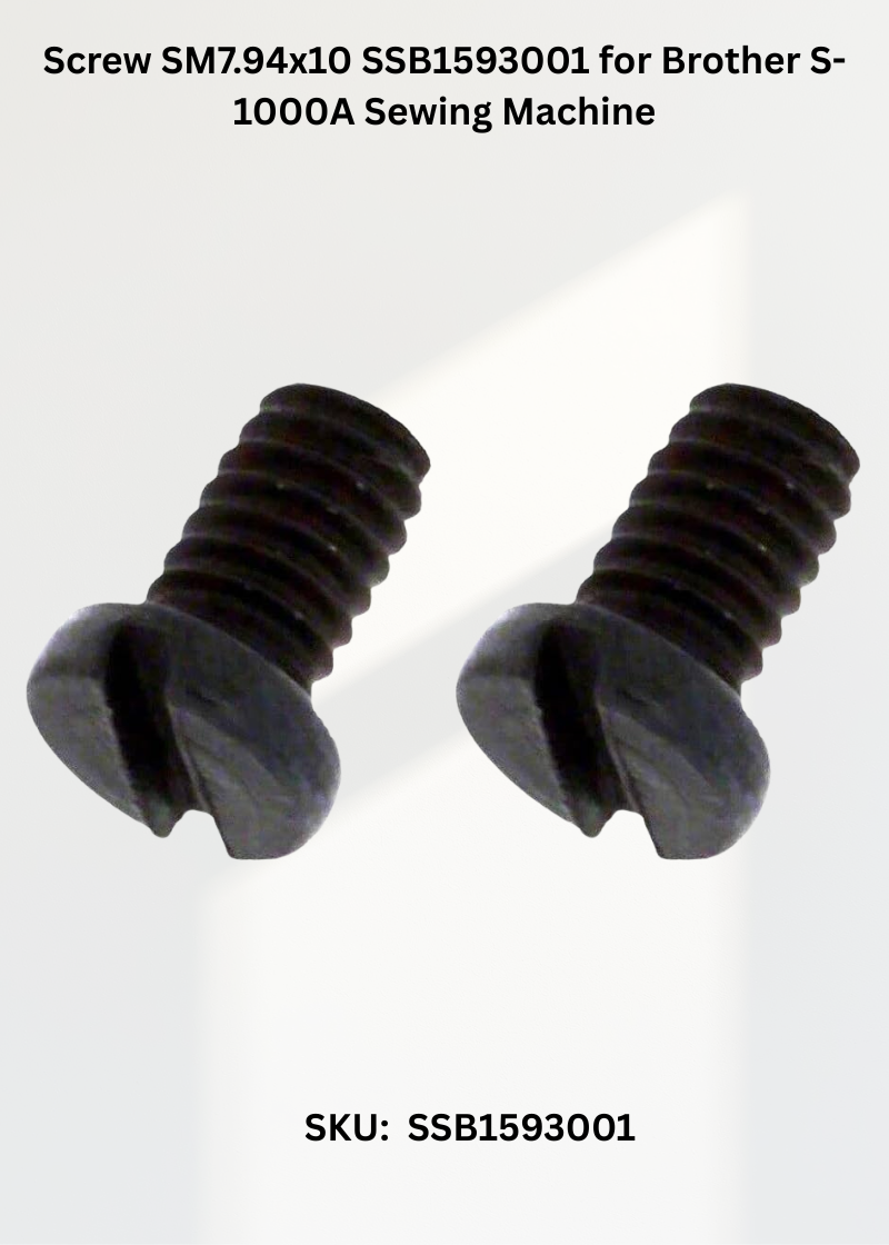 Screw SM7.94x10 SSB1593001 for Brother S-1000A Sewing Machine