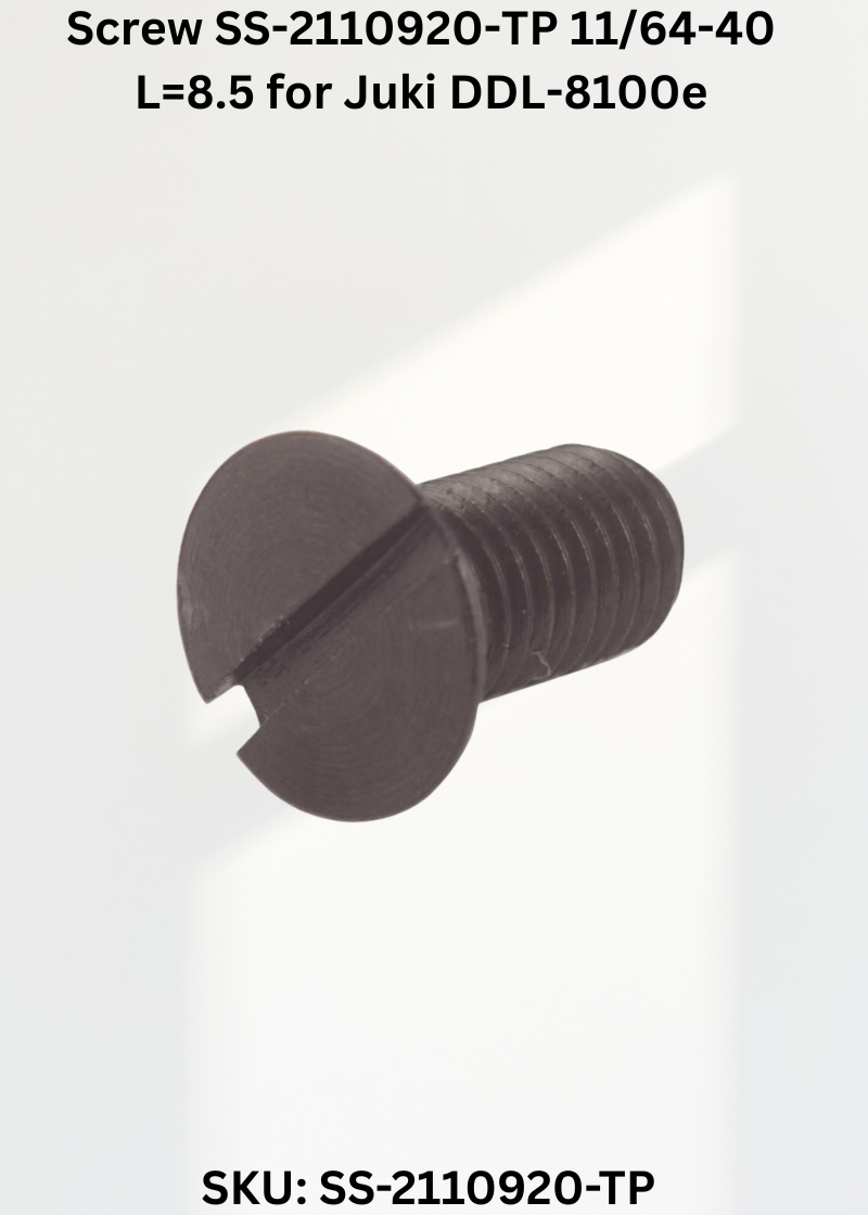 Screw SS-2110920-TP 11/64-40 L=8.5 for Juki DDL-8100e