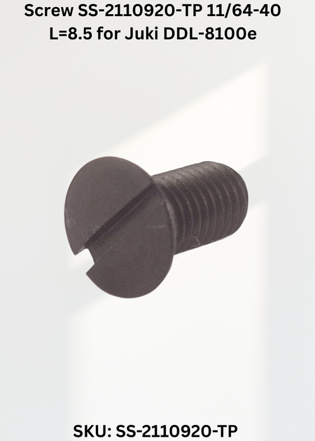 Screw SS-2110920-TP 11/64-40 L=8.5 for Juki DDL-8100e