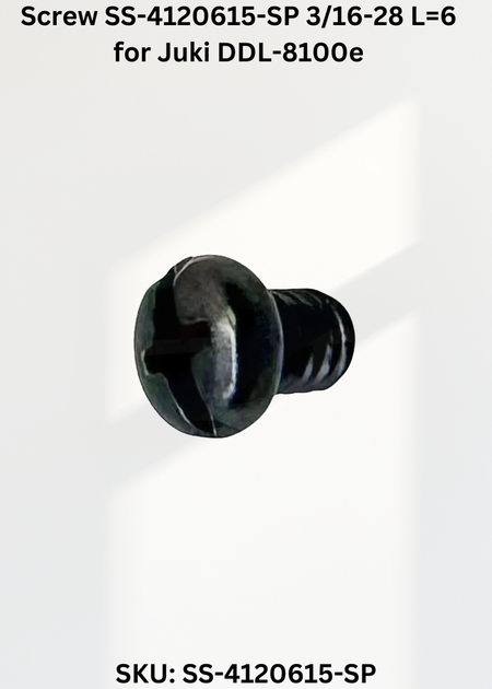 Screw SS-4120615-SP 3/16-28 L=6 for Juki DDL-8100e