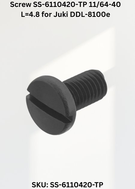 Screw SS-6110420-TP 11/64-40 L=4.8 for Juki DDL-8100e