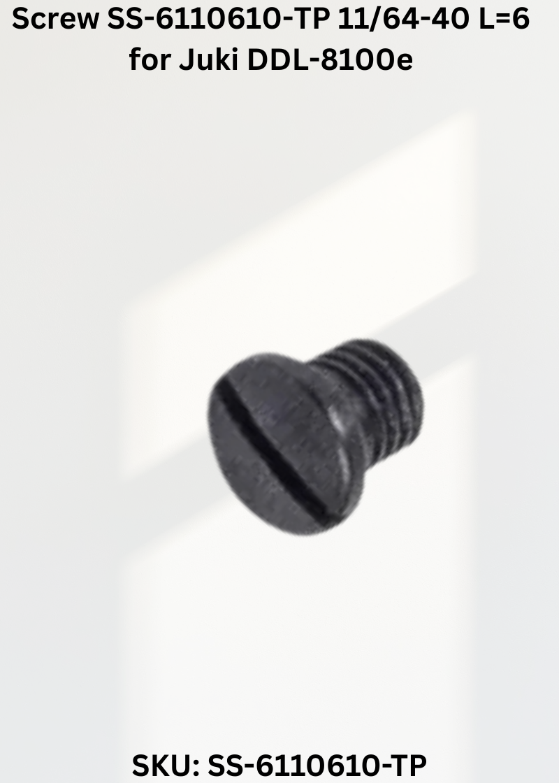 Screw SS-6110610-TP 11/64-40 L=6 for Juki DDL-8100e