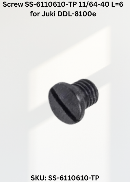 Screw SS-6110610-TP 11/64-40 L=6 for Juki DDL-8100e
