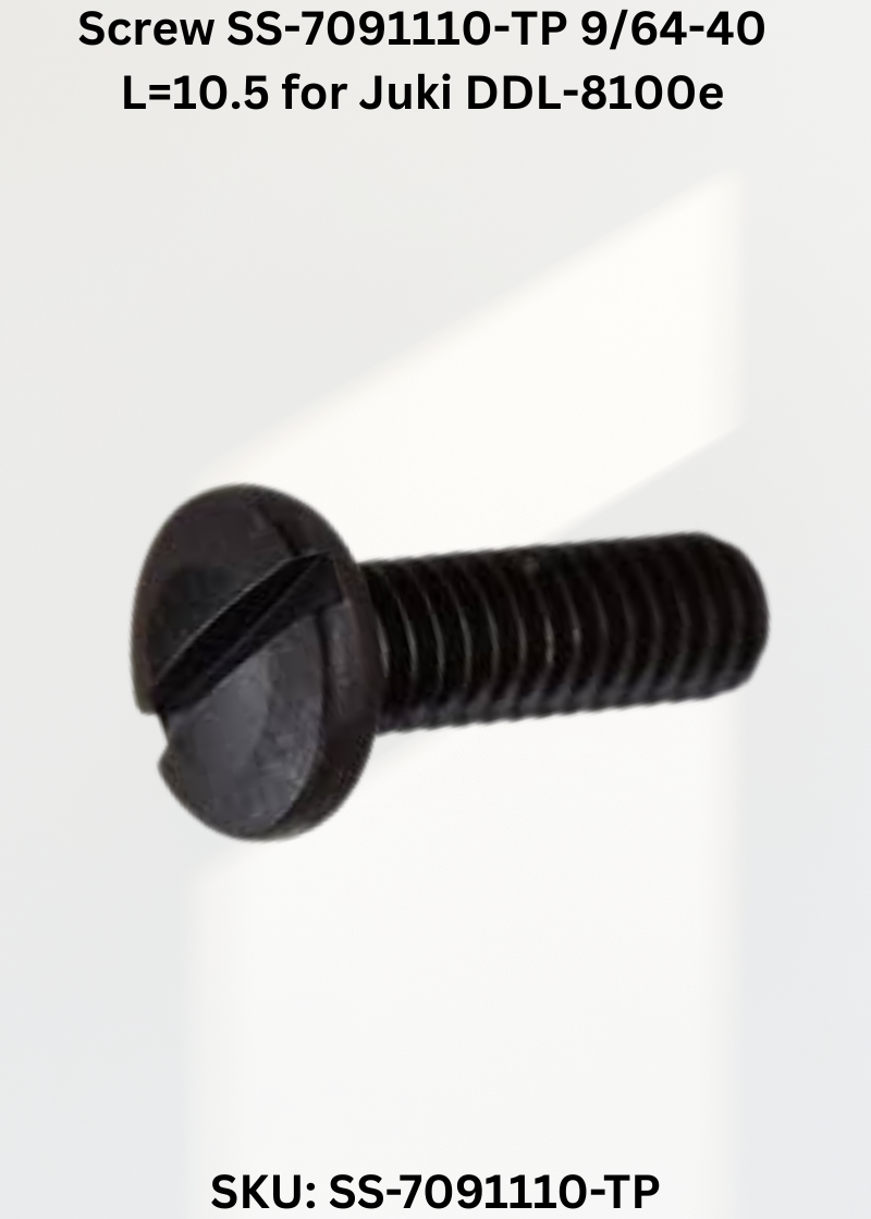 Screw SS-7091110-TP 9/64-40 L=10.5 for Juki DDL-8100e