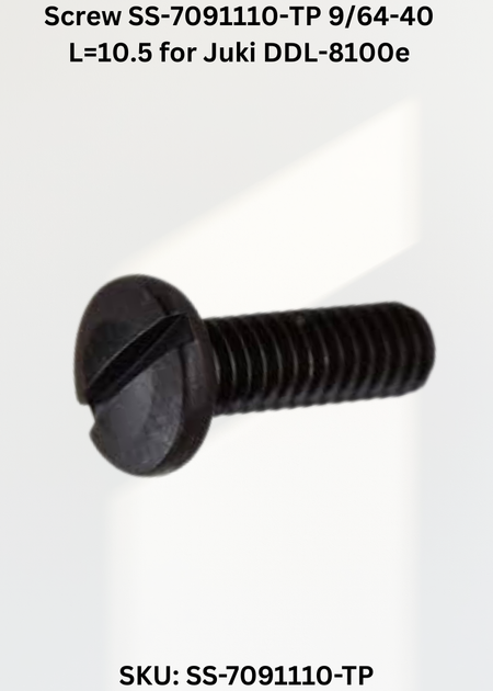 Screw SS-7091110-TP 9/64-40 L=10.5 for Juki DDL-8100e