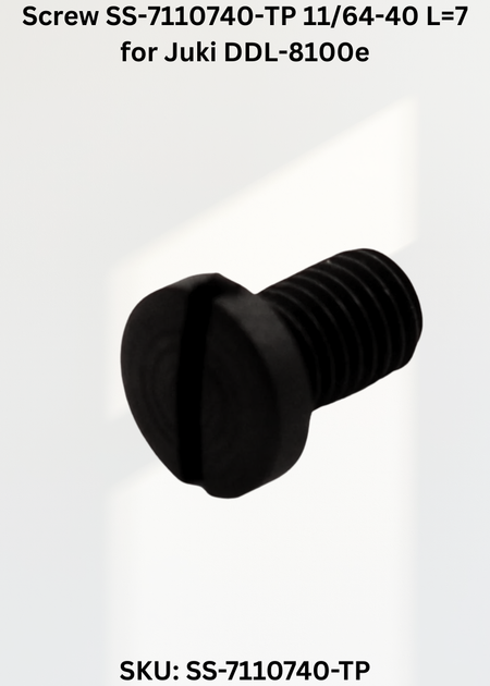 Screw SS-7110740-TP 11/64-40 L=7 for Juki DDL-8100e