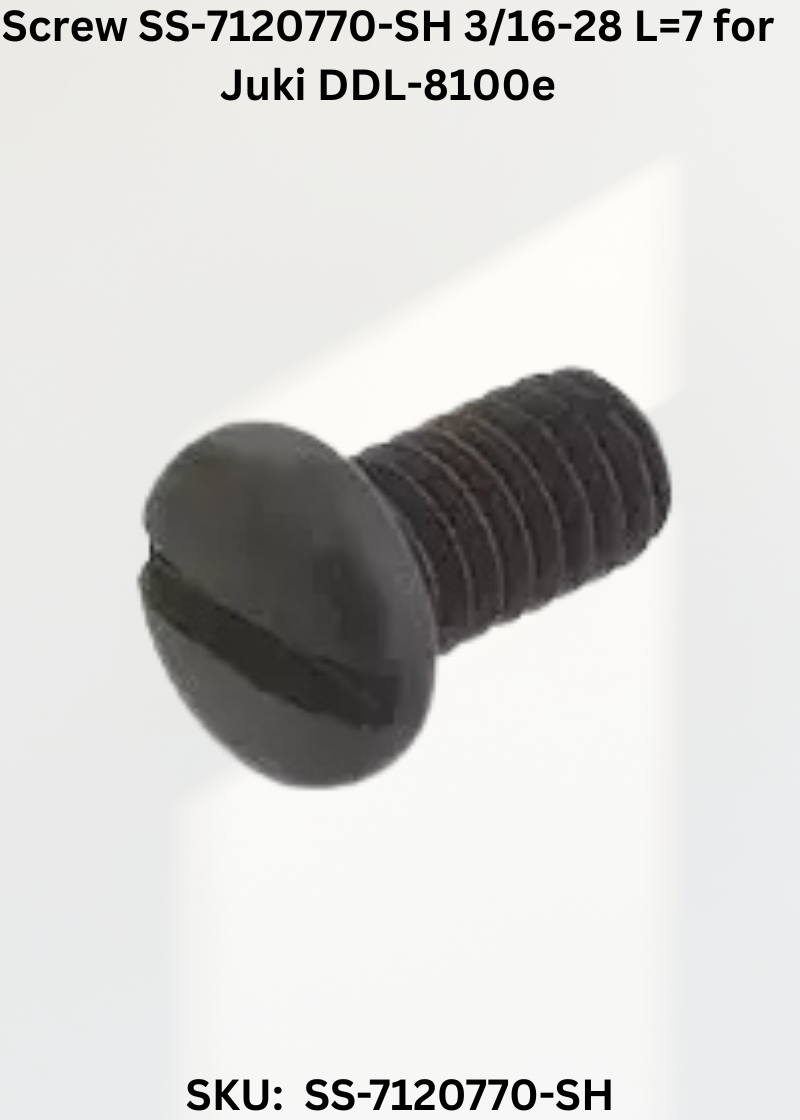 Screw SS-7120770-SH 3/16-28 L=7 for Juki DDL-8100e