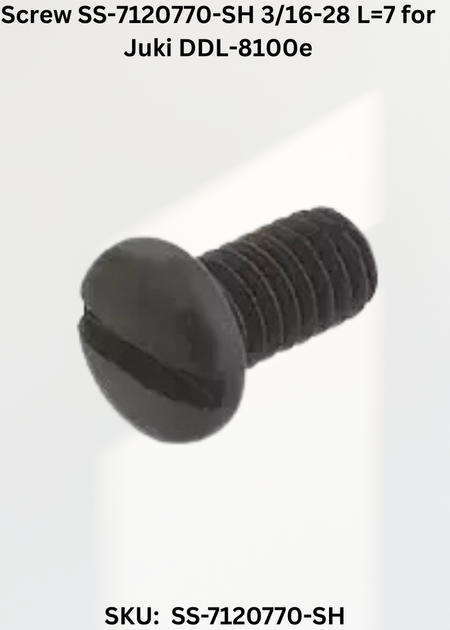 Screw SS-7120770-SH 3/16-28 L=7 for Juki DDL-8100e