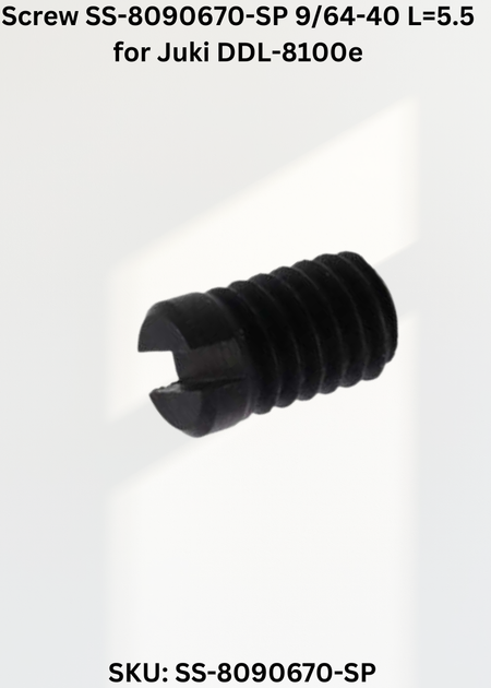 Screw SS-8090670-SP 9/64-40 L=5.5 for Juki DDL-8100e