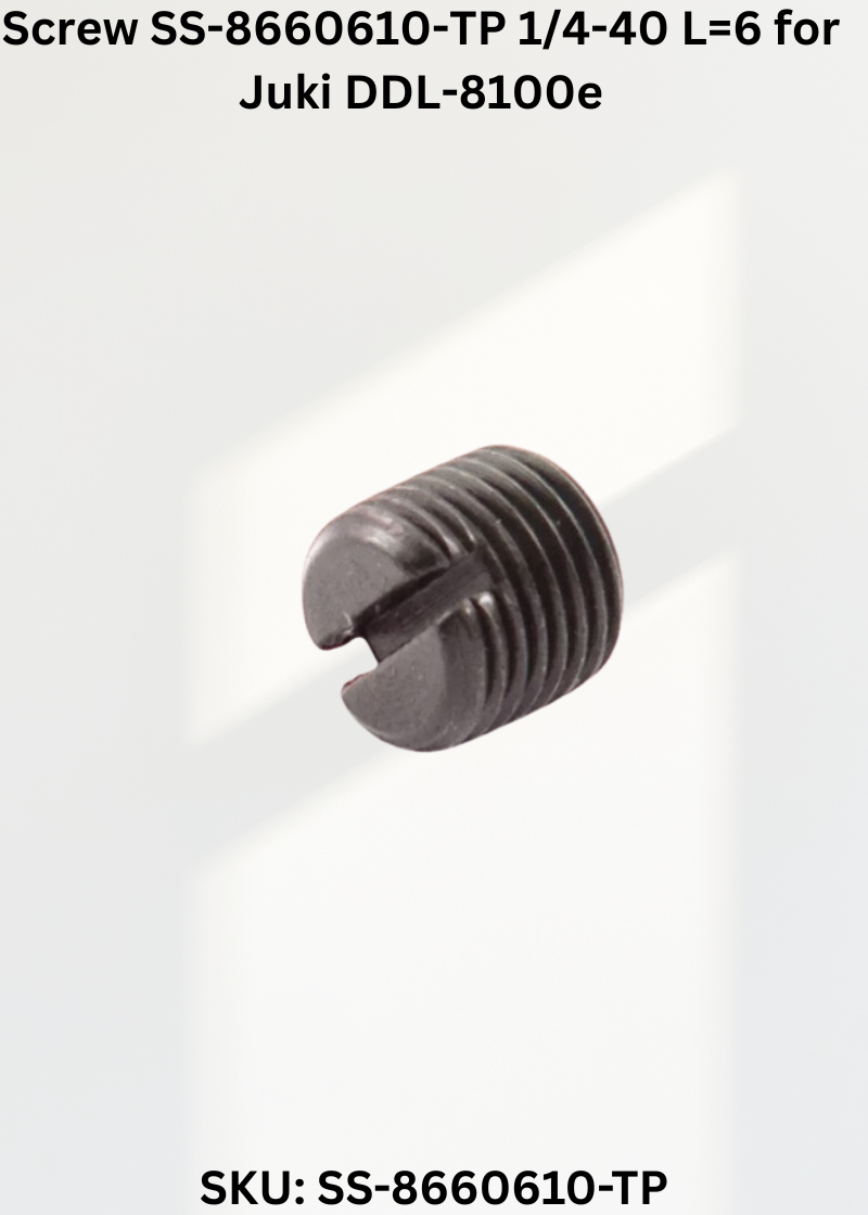 Screw SS-8660610-TP 1/4-40 L=6 for Juki DDL-8100e