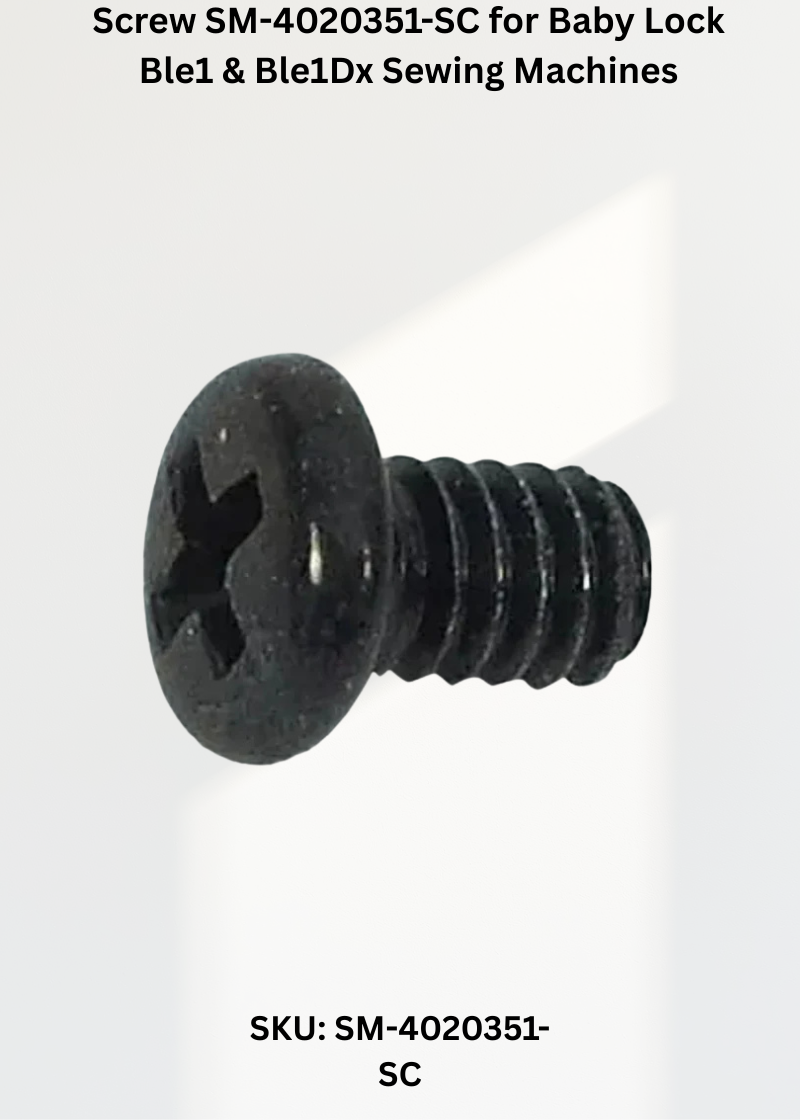 Screw — Fits Baby Lock BLE1, BLE1DX & more