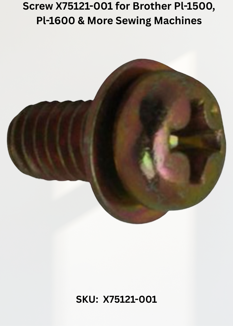 Screw X75121-001 — Fits Brother PL-1500, PL-1600, PL-2000