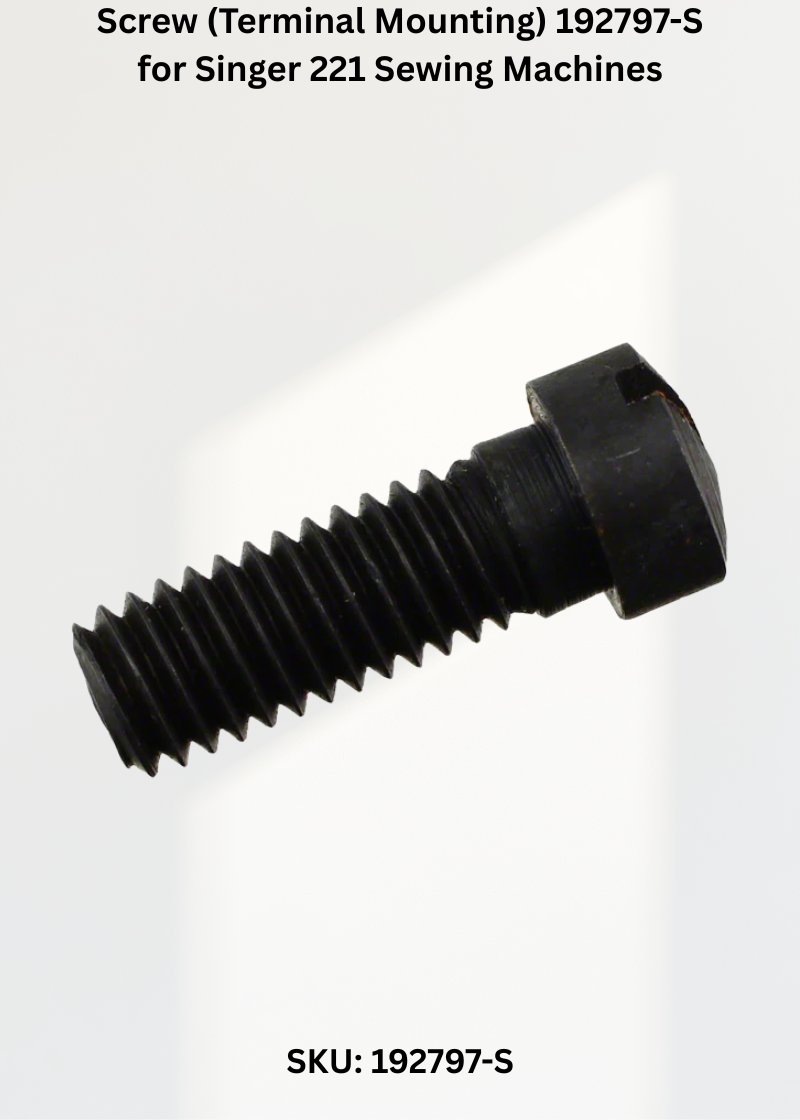 Screw (Terminal Mounting) 192797-S for Singer 221 Sewing Machines