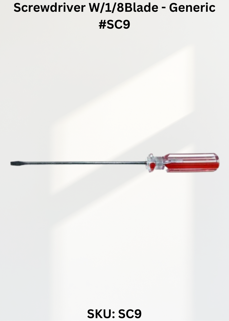 Screwdriver W/1/8Blade - Generic #SC9