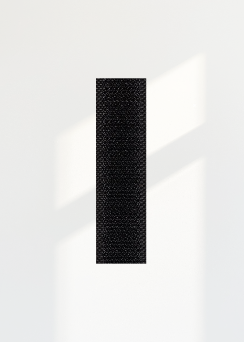 Sew-On Hook Only Fastener - 3" x 25 yds. - Black
