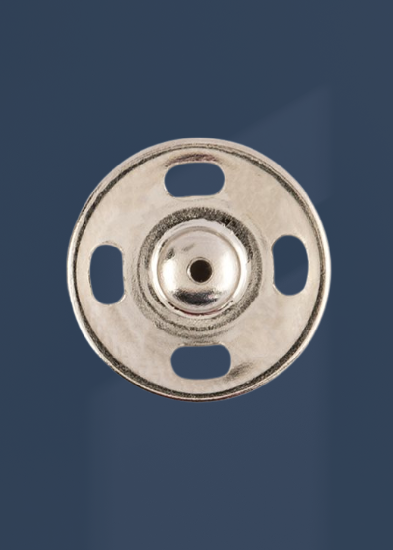 Sew-On Snaps - 1" / 25mm - 4/Pack - Nickel
