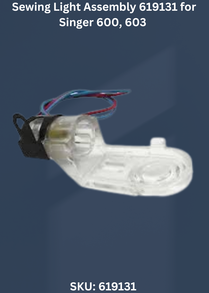 Sewing Light Assembly 619131 — Fits Singer 600, 603, 604, 620 & more