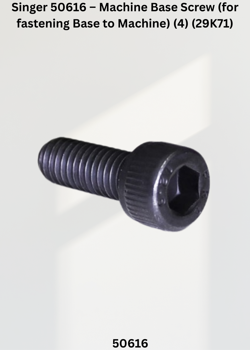 Singer 50616 – Machine Base Screw (for fastening Base to Machine) (4) (29K71)